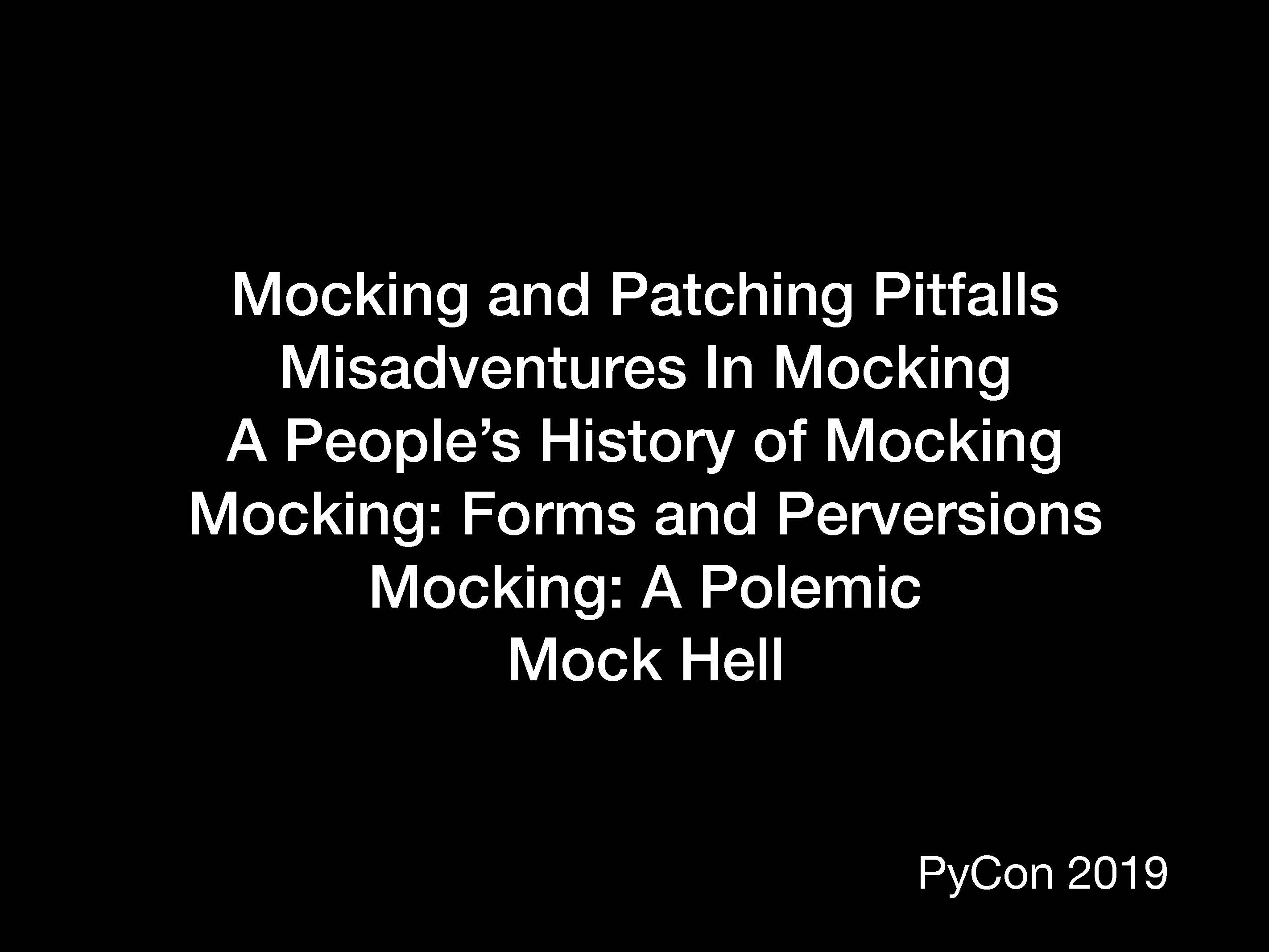 ловушки мок-объектов и патчей в Python